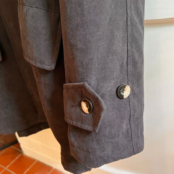 Metropolitan View Mens black Raincoat Jacket Raglan Sleeves XL - Picture 7 of 13